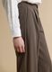 Brown formal stretch-viscose regular-fit trousers_3