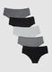 Pack of five black stretch-fabric briefs_4