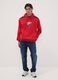 Red Ducati printed cotton-blend hoodie_1