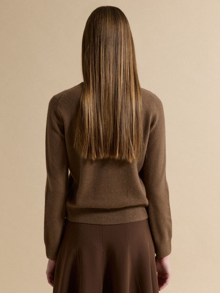 Brown pure cashmere crew-neck jumper_3
