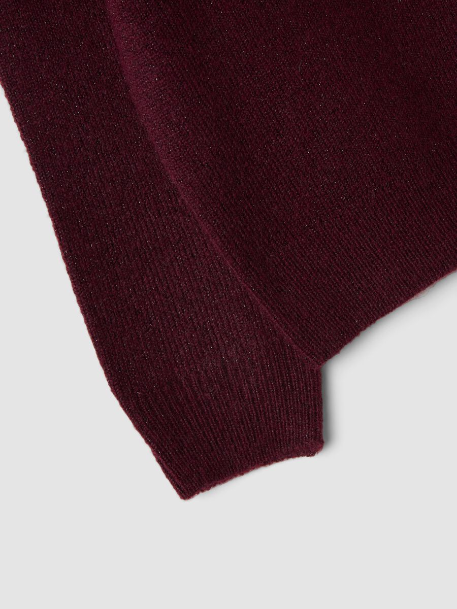 Purple stretch crew-neck jumper_2