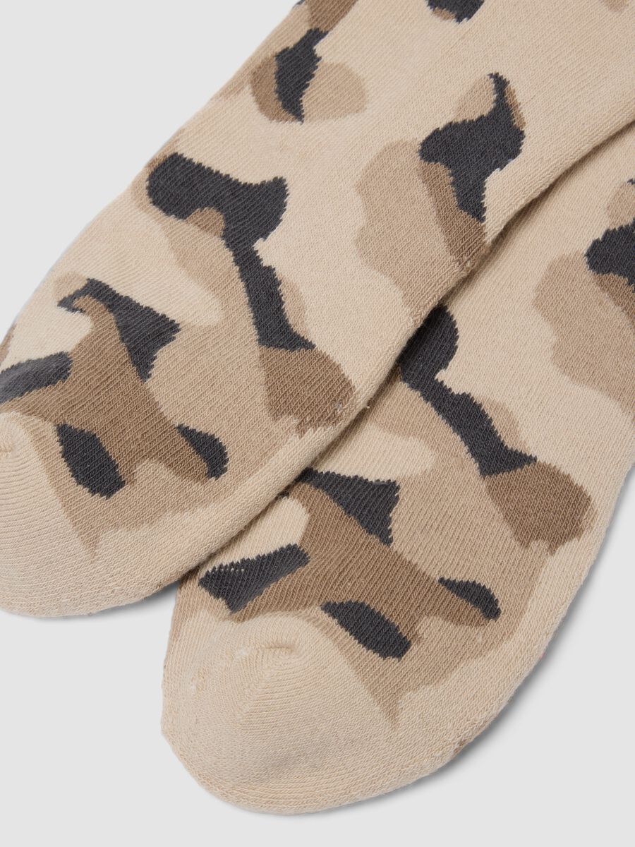 Grey camo stretch-cotton sports socks_2