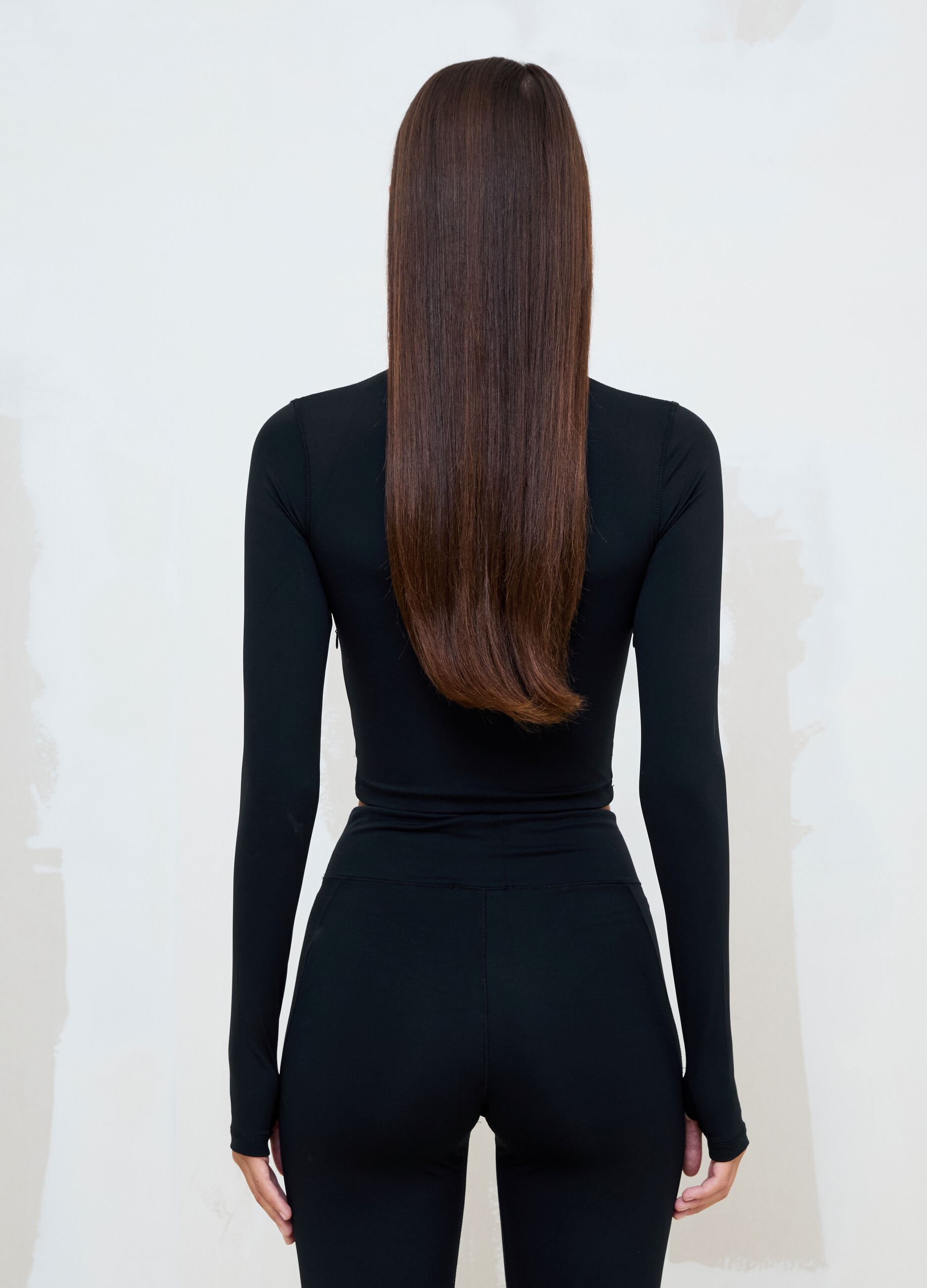 Black Fitted Full-Zip