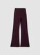 Purple flared leggings in stretch viscose jersey_2