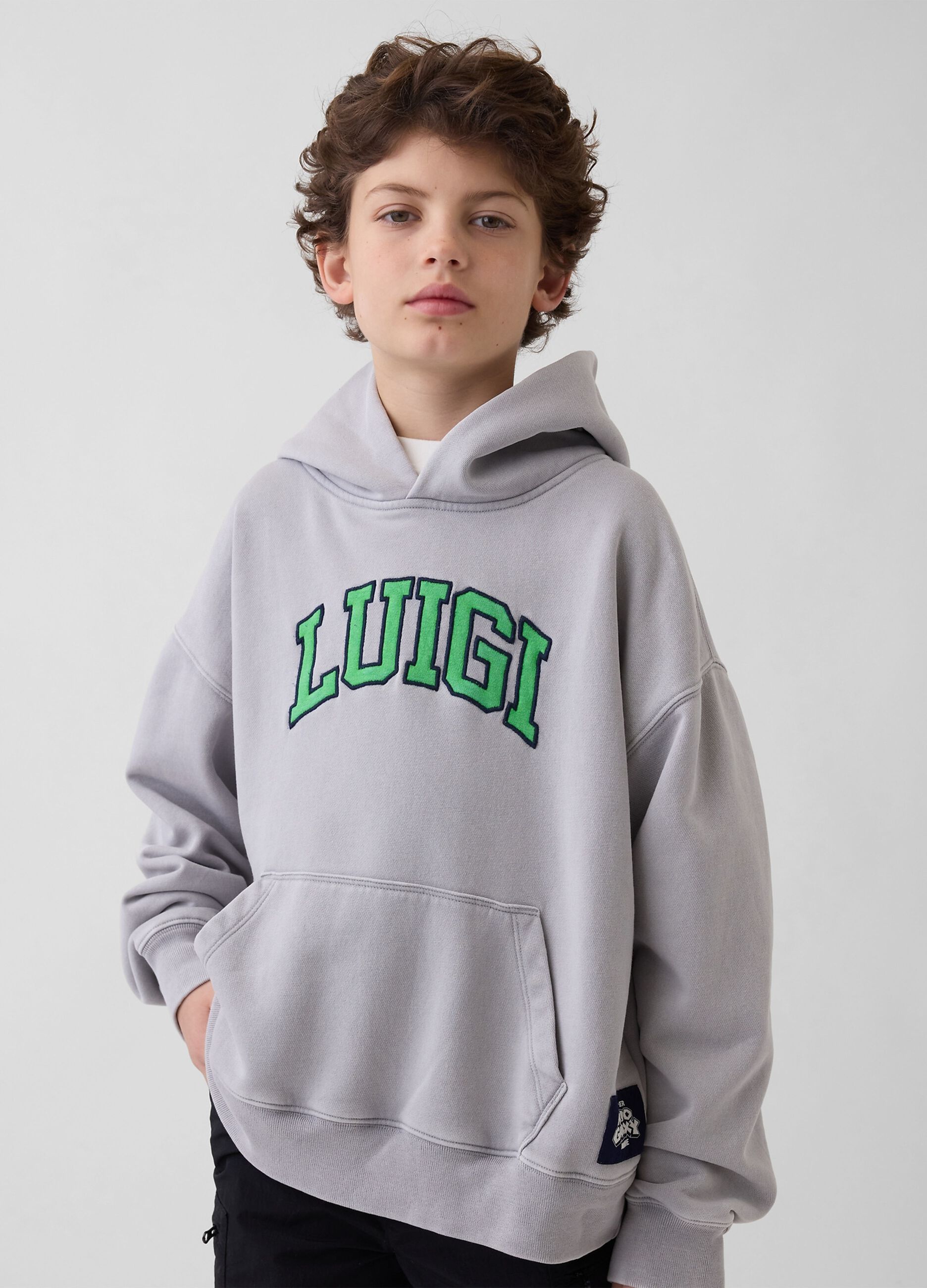 Nintendo Super Mario cotton-blend hooded sweatshirt