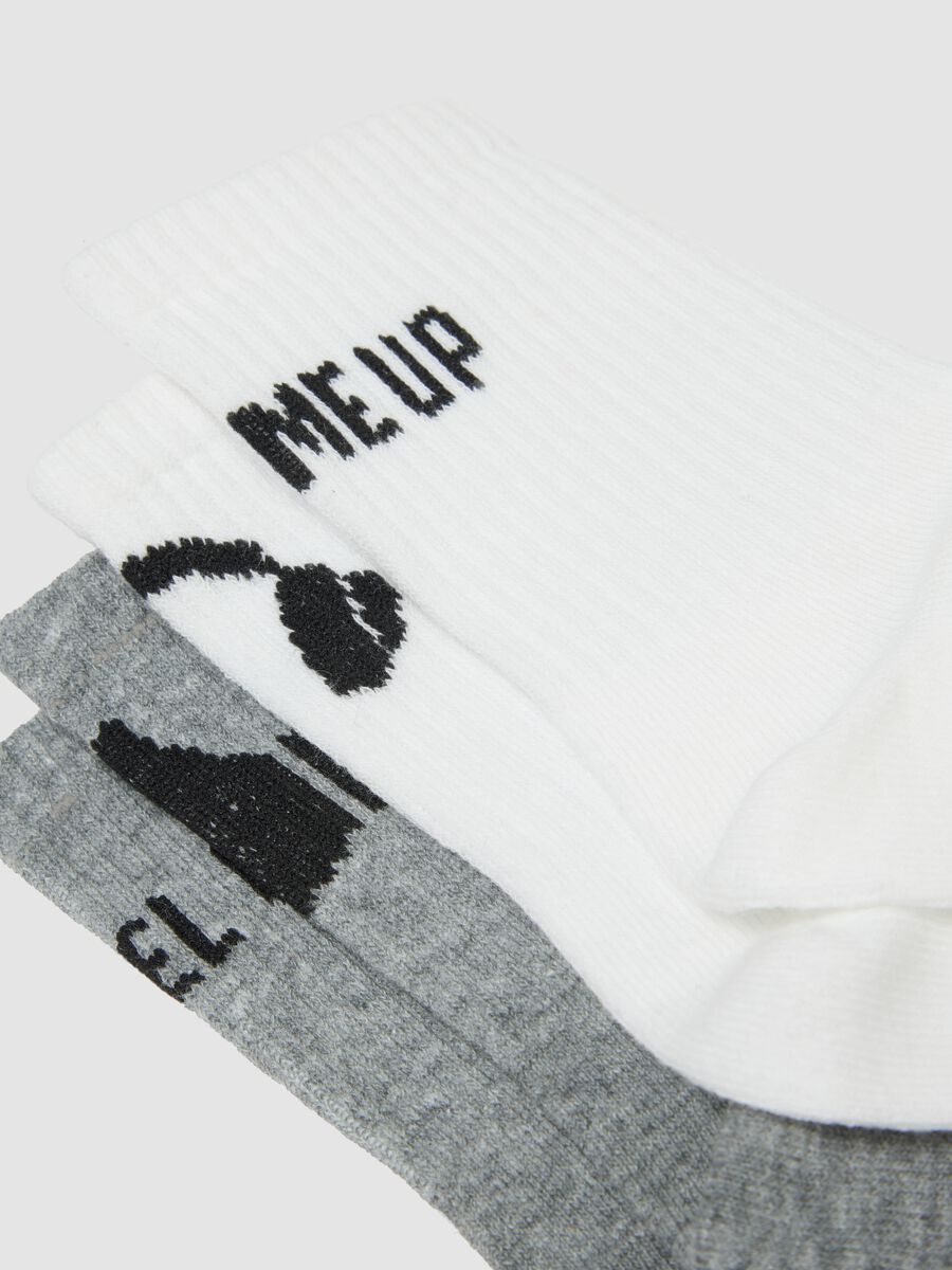 3-pack of multicolour short socks in organic stretch cotton for boys_2