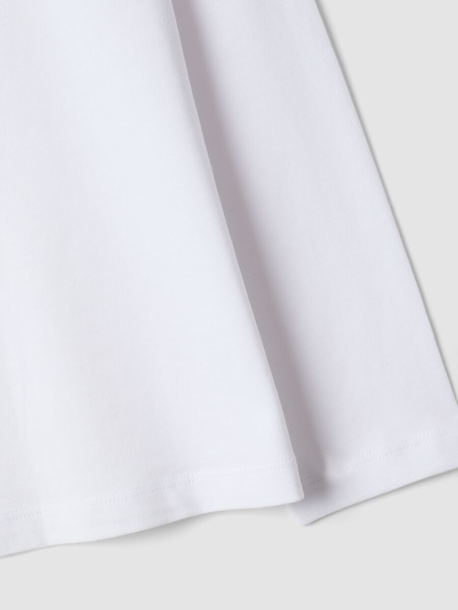 White girls&rsquo; crew-neck T-shirt in pure organic cotton_3