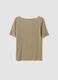 White striped stretch viscose T-shirt_6