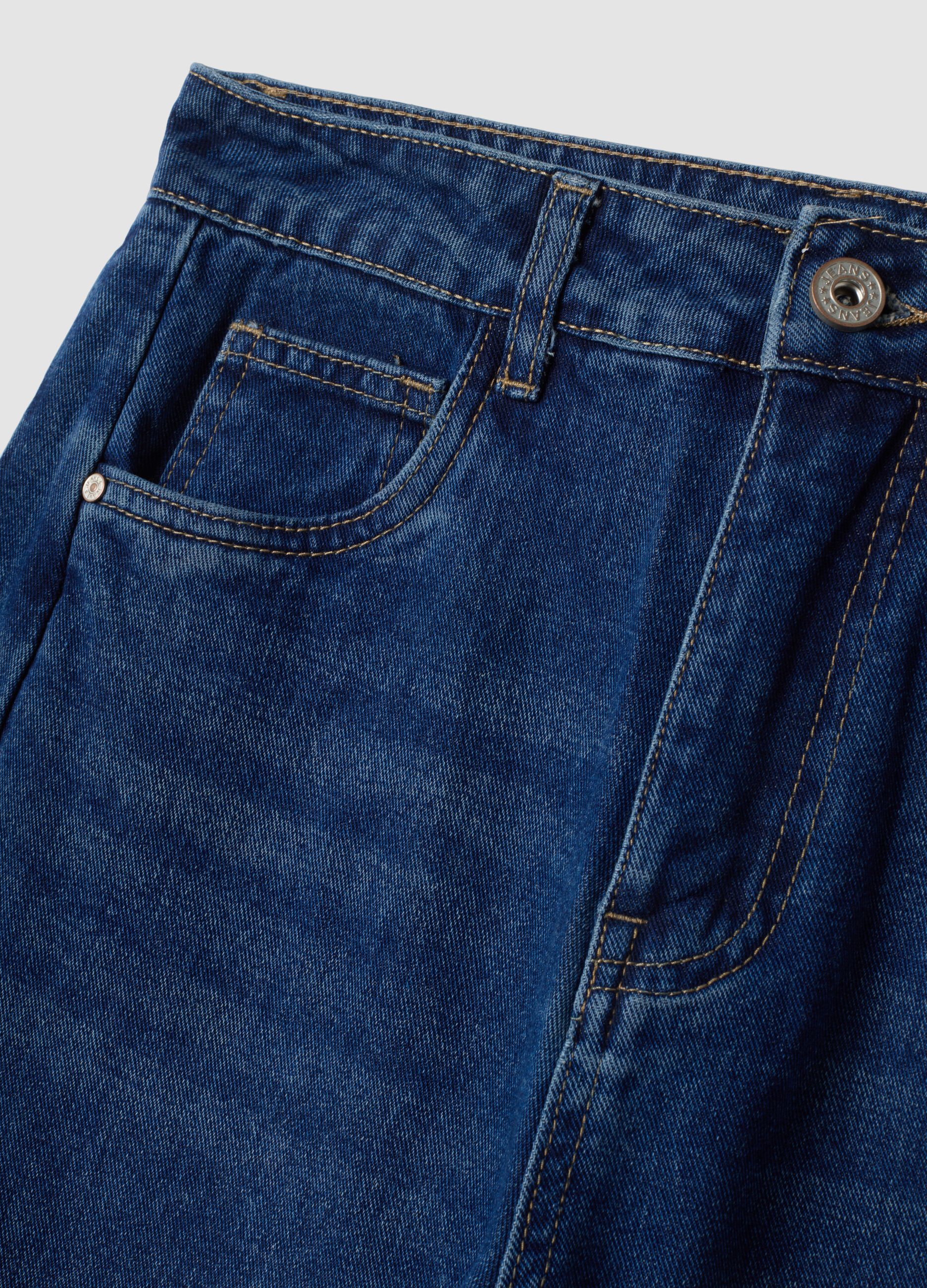 Pure cotton denim jeans, regular fit