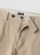 Pantaloni beige in cotone elasticizzato a coste_5