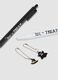 Black and white pen set with Halloween charms_2