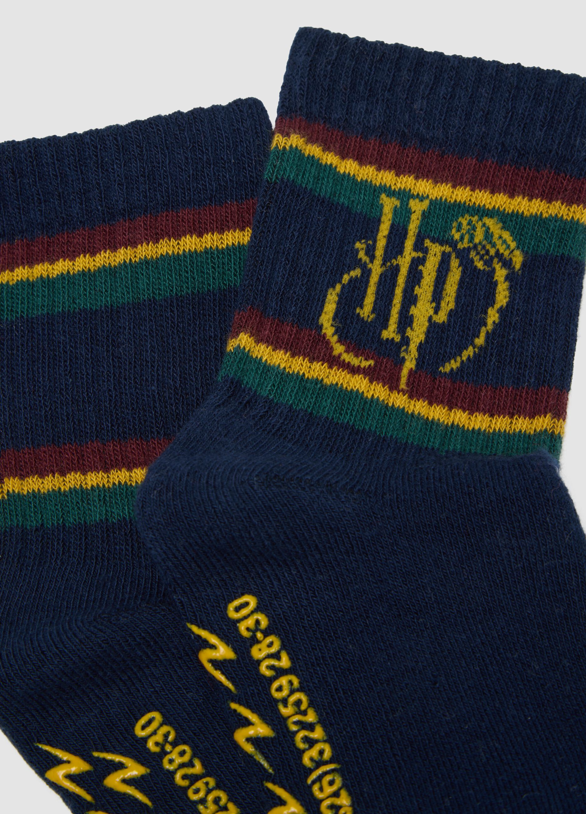 2-pack of Harry Potter organic stretch cotton mid-calf non-slip socks