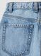 Light blue pure cotton super wide-leg jeans_5