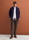 Green regular-fit ribbed stretch-cotton chinos_1