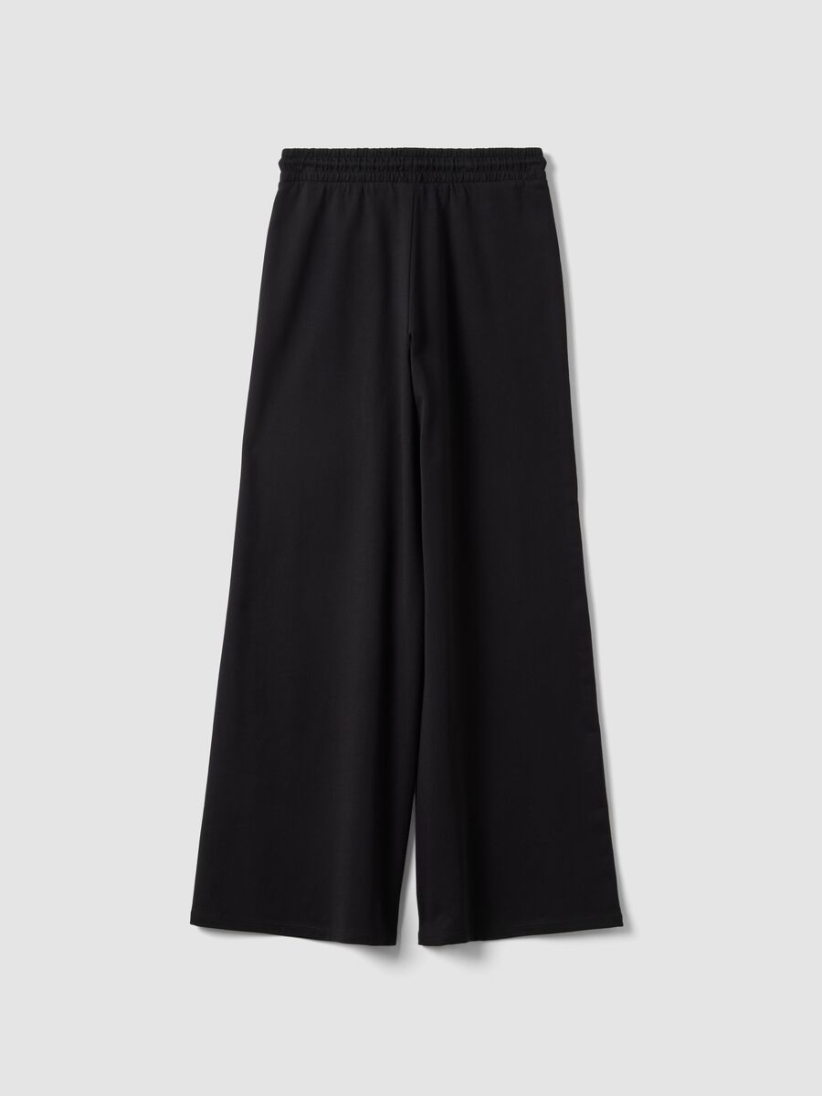 Black baggy-fit pure cotton jogger trousers_6