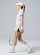 ALTAVIA COURT yellow pleated sports shorts in stretch fabric with removable inner short_1