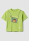 Green short-sleeve pure cotton T-shirt_0