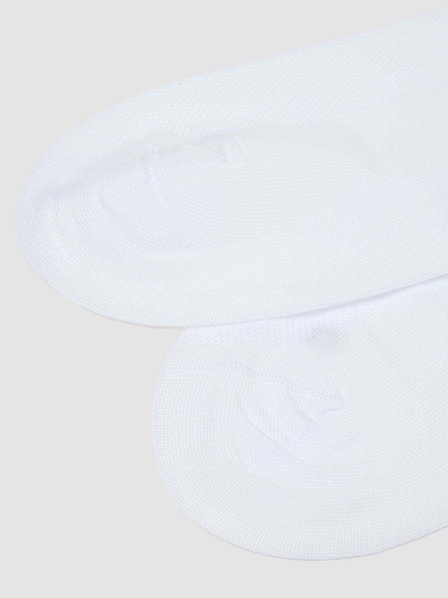 White ankle sports socks in stretch fabric_1