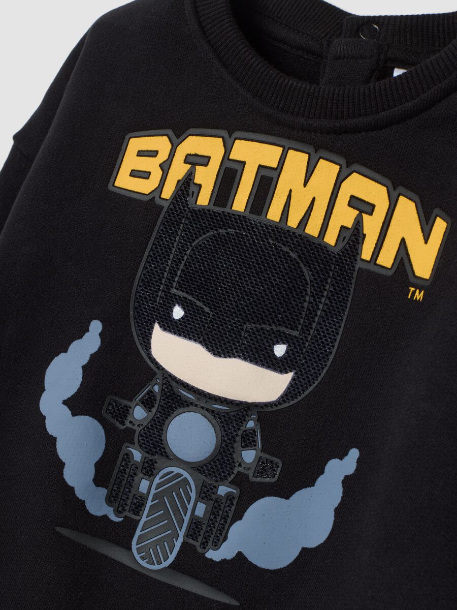 Black Batman-themed oversized jogging set in 100% organic cotton_3