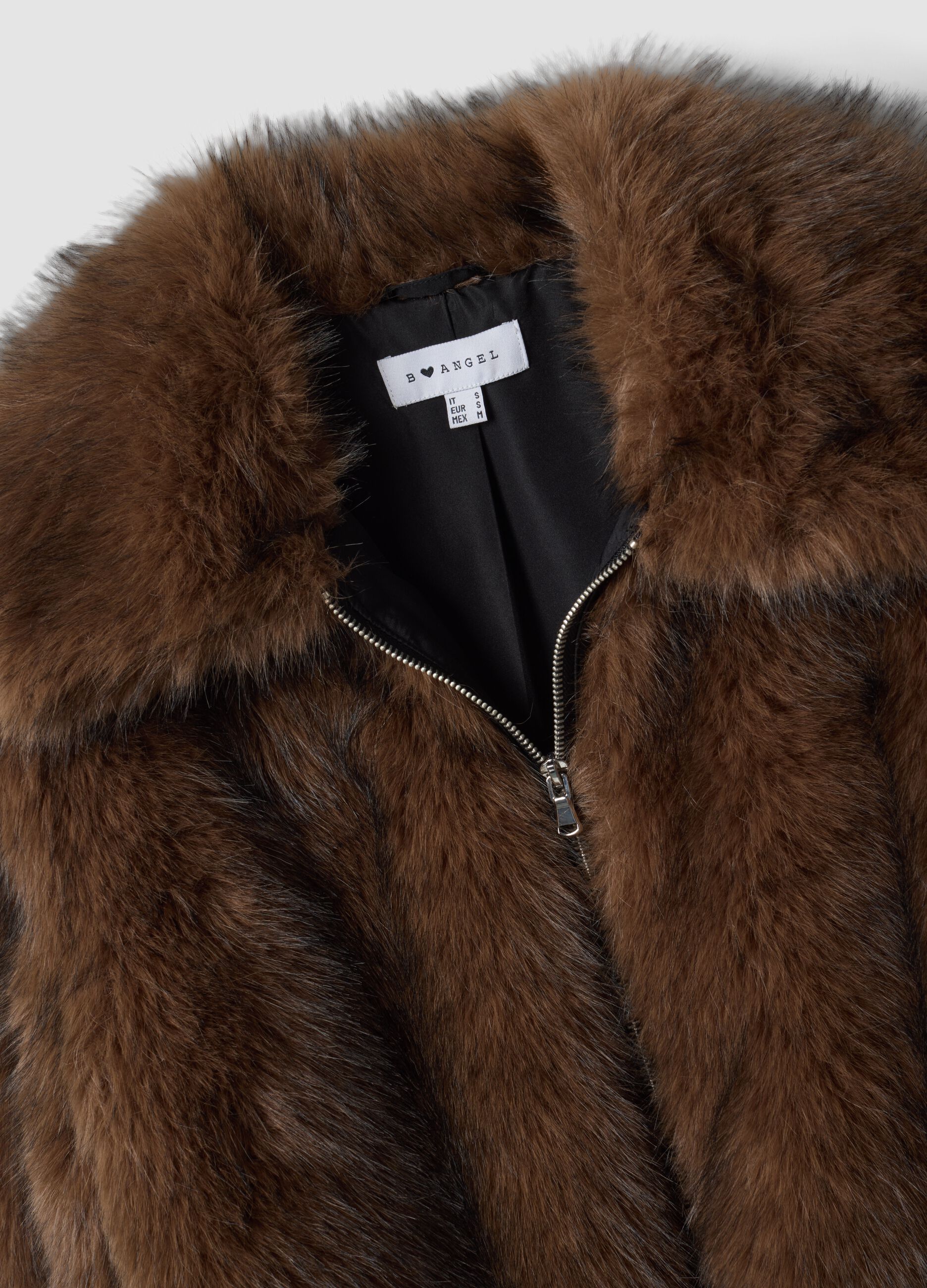 Brown zip-up jacket