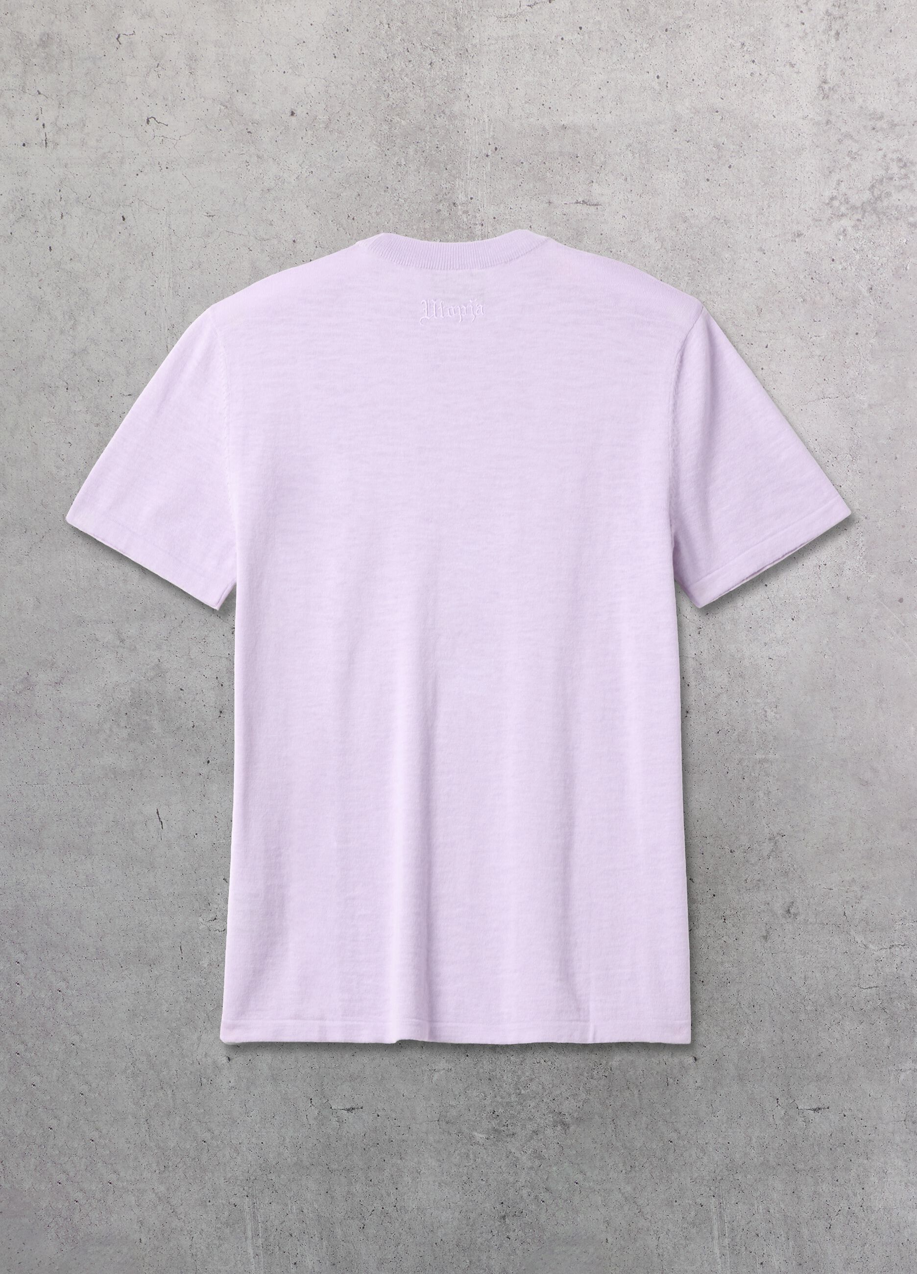 Pastel Lilac Knit T-Shirt