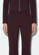 Pantaloni viola flare in modal elasticizzato_2