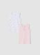 Bipack canotte multicolor in puro cotone organico con stampa Aristogatti_0