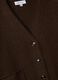 Brown stretch-wool cardigan with deep V-neck_1
