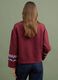 Felpa rossa in misto cotone con fantasia regular fit_2