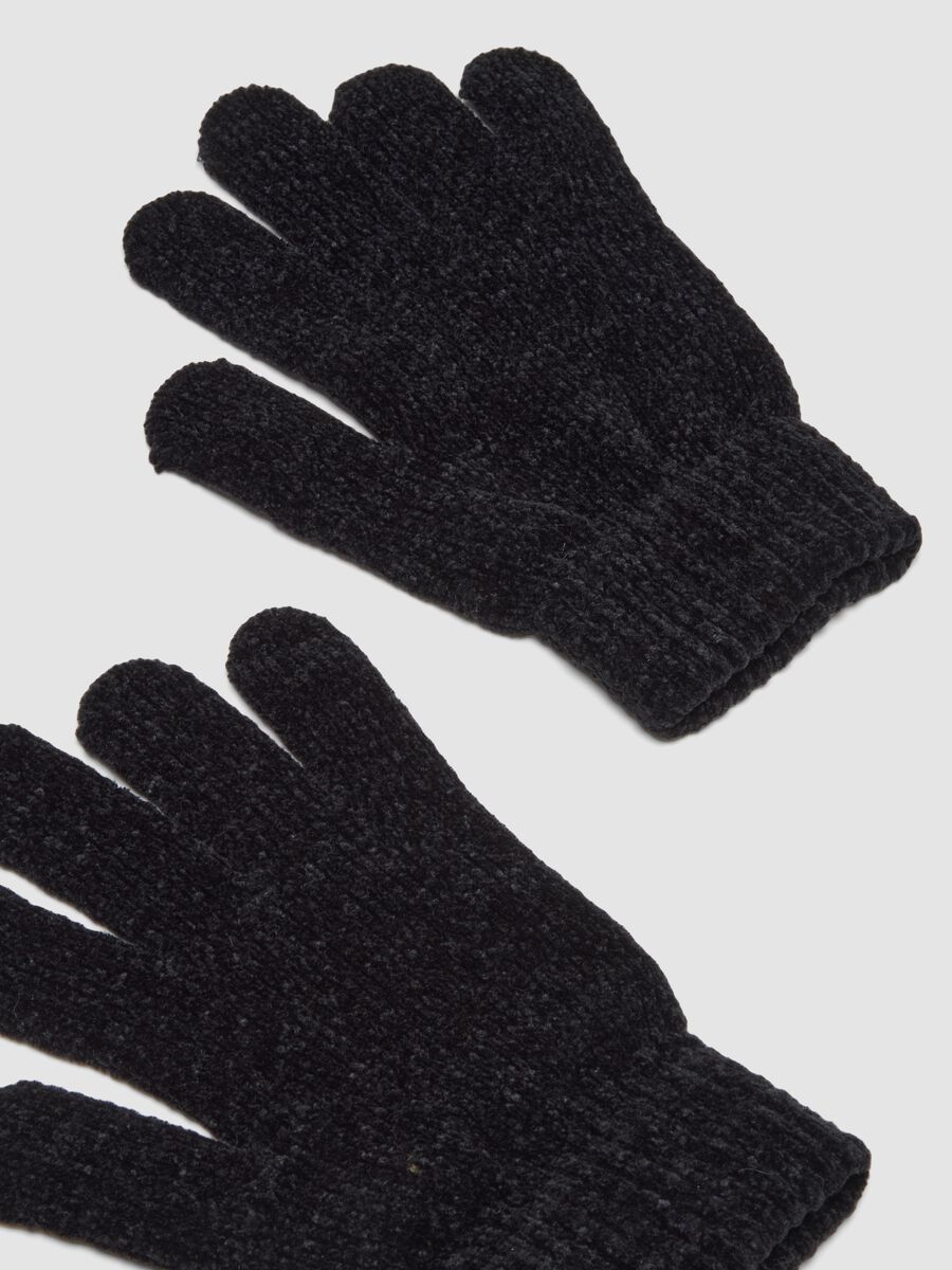 2-pack of brick red and midnight blue stretch fabric gloves_2
