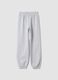 Pantaloni jogger grigi in puro cotone_1