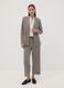 Blazer beige in viscosa elasticizzata a fantasia_1