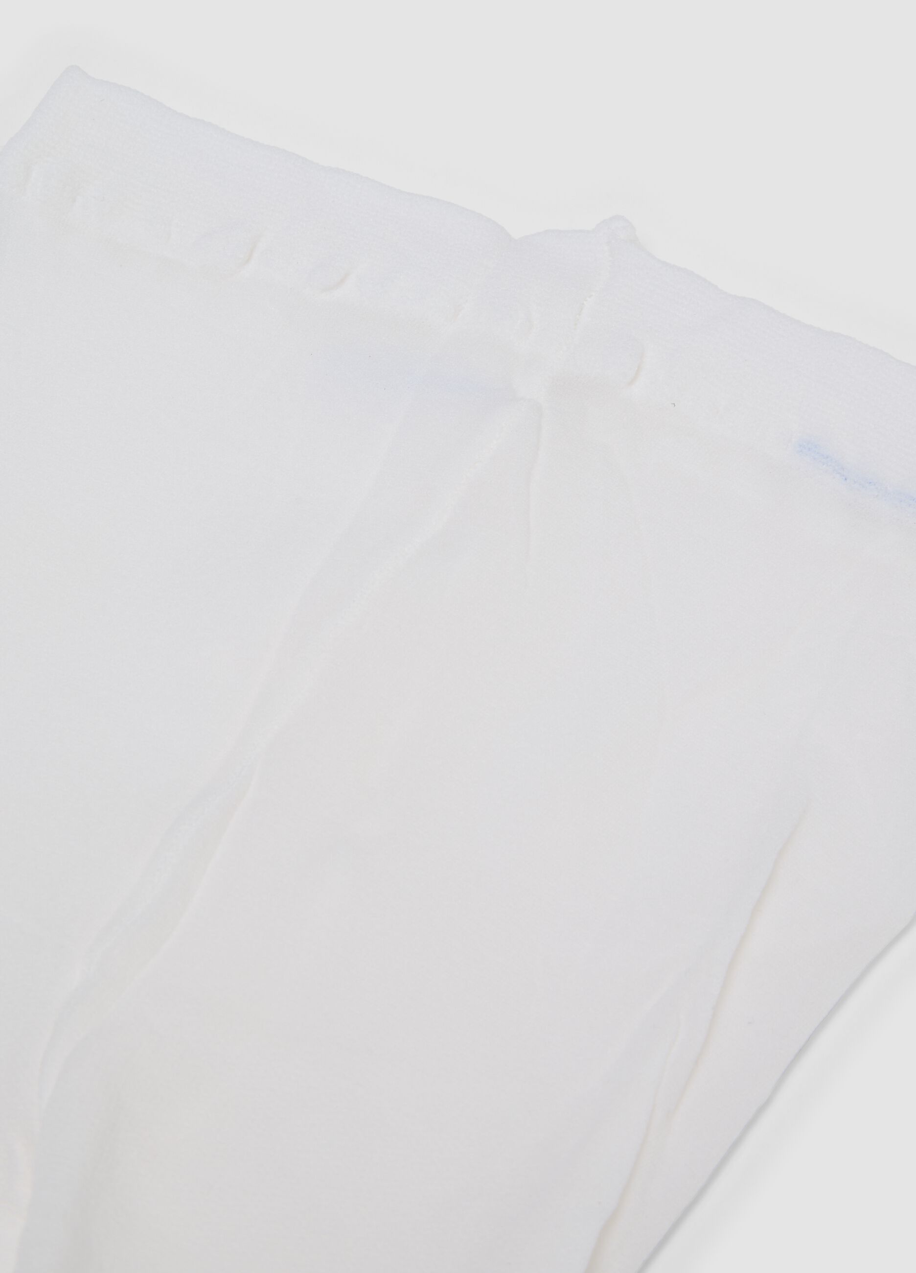 Bipack di collant bianchi in tessuto elasticizzato