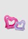 Purple and Pink Heart Hair Clip Set for Girls_1