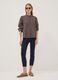 Blue slim-fit stretch viscose leggings_0