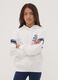 White 100% cotton hoodie with crew neck_1