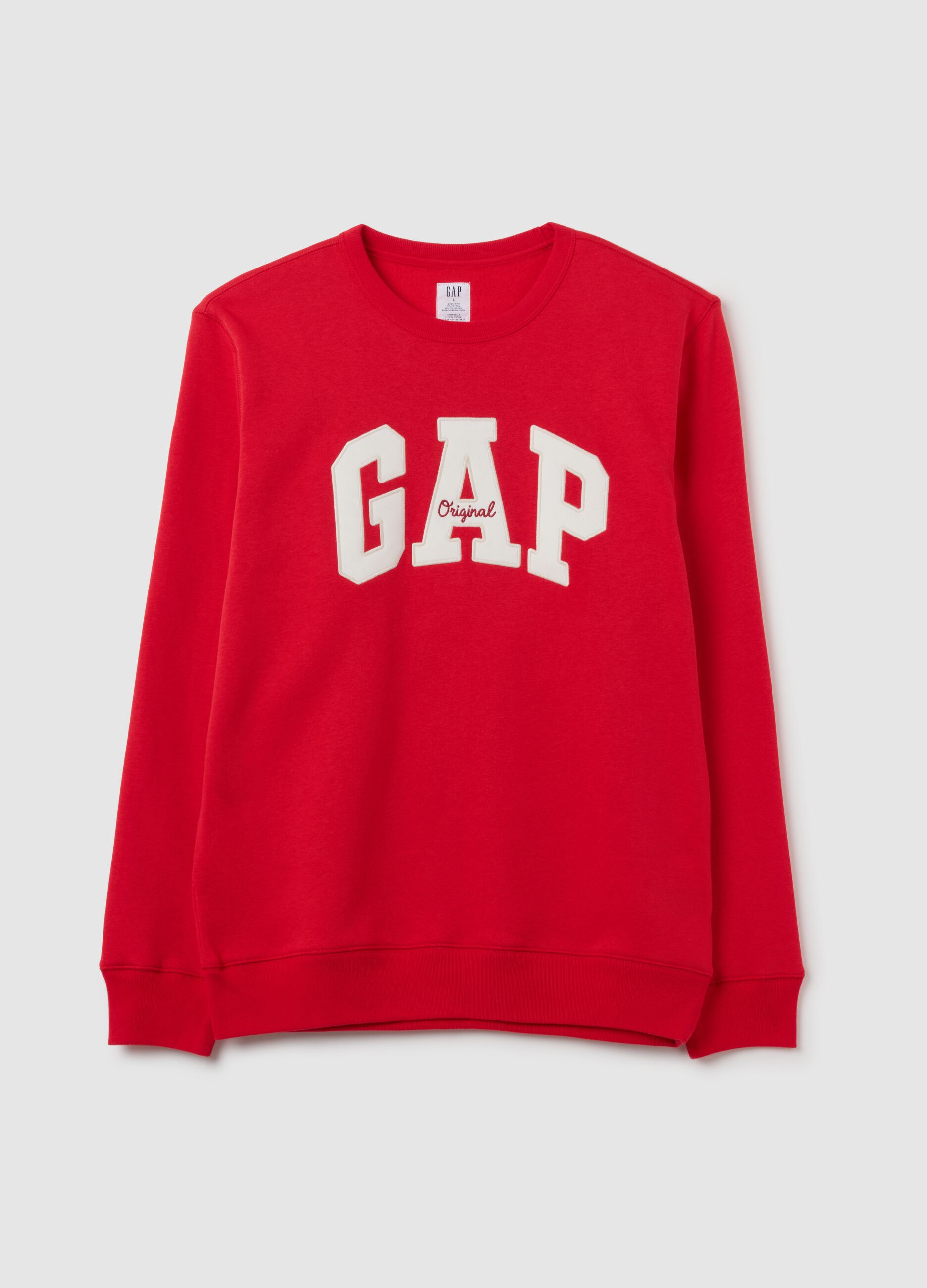 سويت شيرت برقبة دائرية مع رقعة شعار GAP