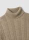 Beige wool-blend regular-fit roll-neck jumper_1