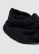 Blue herringbone scarf with fringes_1