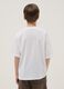 White pure cotton T-shirt with print_1