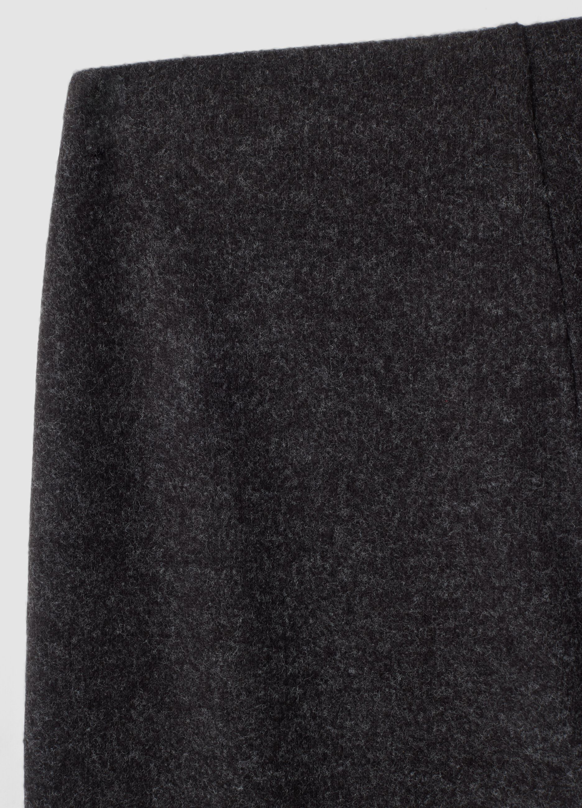 Grey viscose-blend relaxed-fit trousers