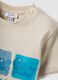 Beige pure cotton boys&rsquo; T-shirt, regular fit, with nautical print_2
