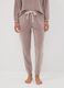 Brown star-print stretch pyjama trousers_1