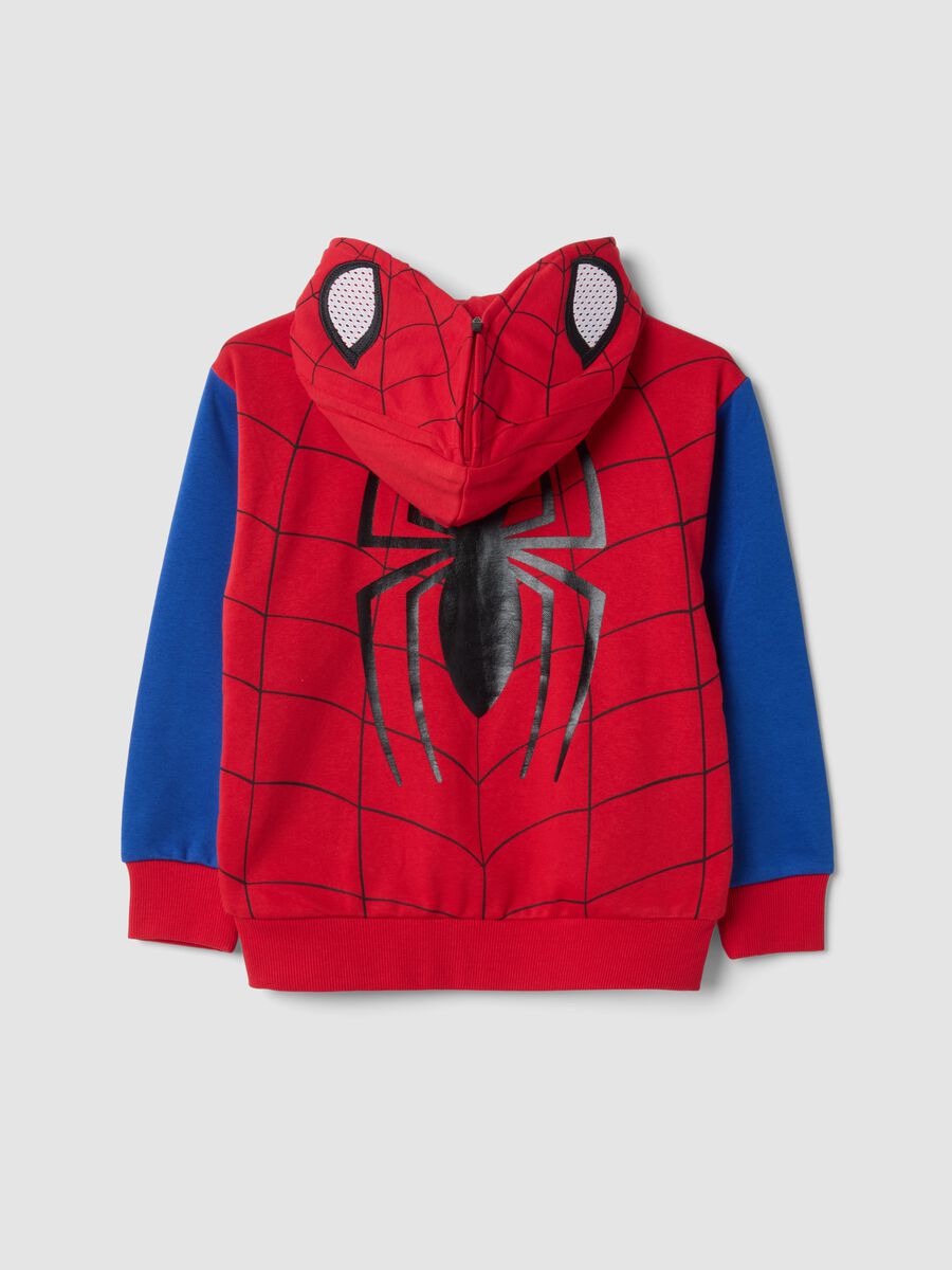 Red MARVEL Spider-Man cotton-blend hooded sweatshirt_1