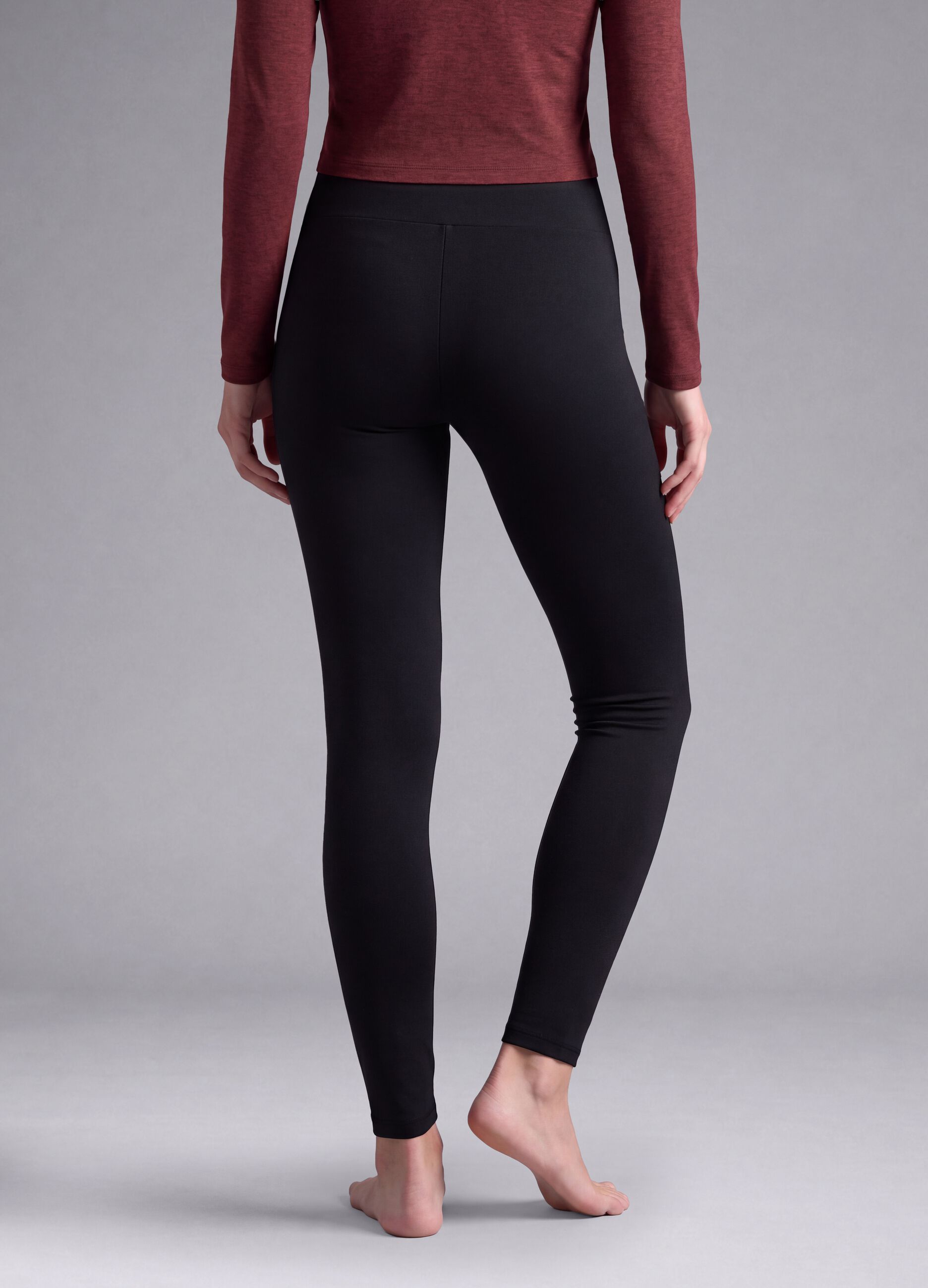 Black stretch leggings with zip pockets ALTAVIA STUDIO