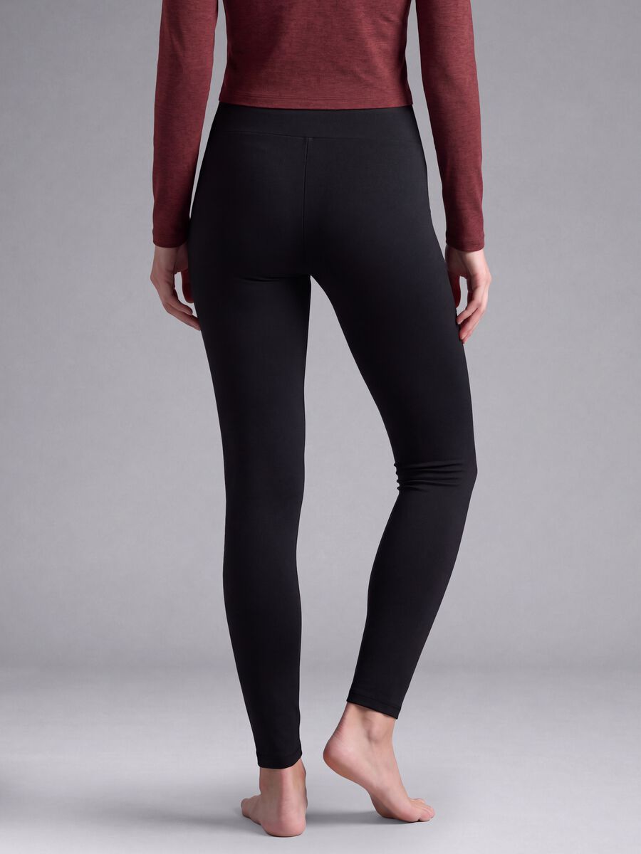 Black stretch leggings with zip pockets ALTAVIA STUDIO_2