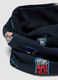 Sciarpa blu notte in cotone elasticizzato con stampa Teen Titans_2