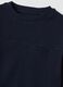 Blue crew-neck T-shirt in pure organic cotton_2