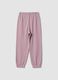 بنطال جوجر وردي للبنات من قطن خالص بقصّة عادية_1