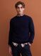 Blue pure wool crew-neck jumper, regular fit_2